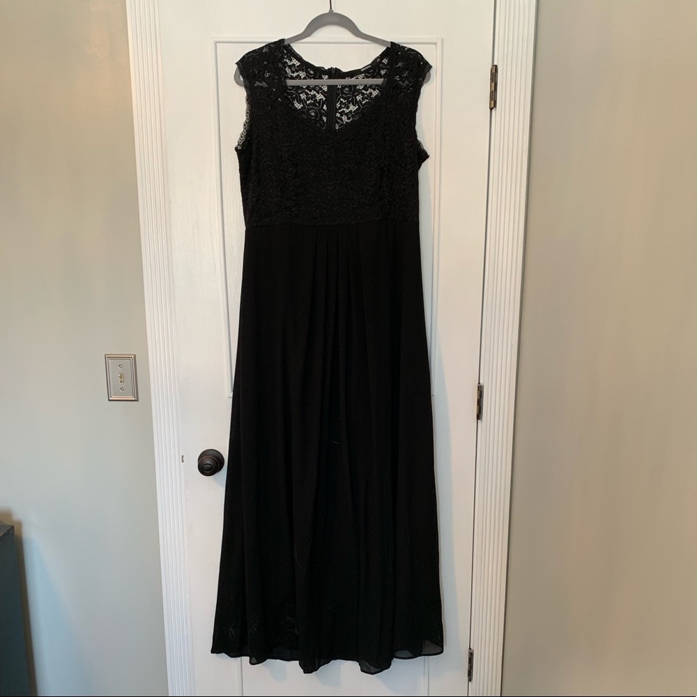 Black Lace Maxi Dress